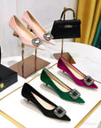 Fiona Buckled Kitten Shoes
