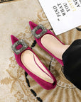 Fiona Buckled Kitten Shoes