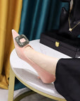 Fiona Buckled Kitten Shoes