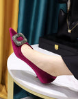 Fiona Buckled Kitten Shoes