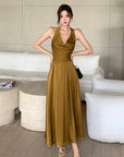 Freya Satin Halter Dress