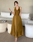 Freya Satin Halter Dress