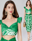 Itzel Printed Beach Cover Up Set
