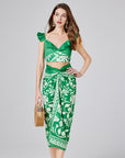 Itzel Printed Beach Cover Up Set