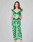 Itzel Printed Beach Cover Up Set