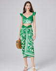 Itzel Printed Beach Cover Up Set