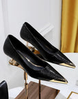 Madison Textured Kitten Pumps