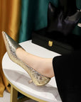 Madison Textured Kitten Pumps