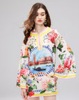 Lola Printed Retro Style Dress