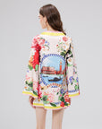 Lola Printed Retro Style Dress