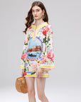 Lola Printed Retro Style Dress