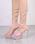 Melanie Antiskid Butterfly Tie Up Sandals