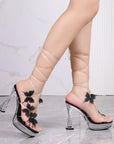 Melanie Antiskid Butterfly Tie Up Sandals