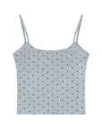 Emerson Low Back Buit-In Bra Polka Top