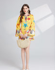 Zuri Retro Style Printed Short Dress
