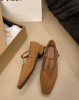 Brown Pullback Sling Mules