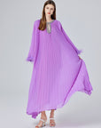 Heather Pleated Luxe Maxi Dress