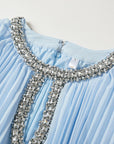 Heather Pleated Luxe Maxi Dress