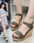 Hailey Open Toe Wedges