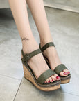 Hailey Open Toe Wedges