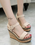 Hailey Open Toe Wedges