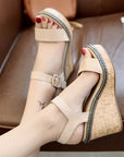 Hailey Open Toe Wedges