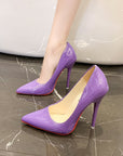 Classic Purple Louboutin Red Soles High Heel Pumps