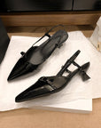 Lucia Sling Back Kitten Heels