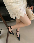 YSL Harlow Crystal Embellished Satin Pumps