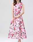 Gabriella Floral Dress-Pink