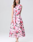 Gabriella Floral Dress-Pink