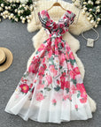 Maya Ruffled Sleeve Floral Dress