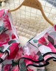 Maya Ruffled Sleeve Floral Dress
