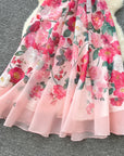 Maya Ruffled Sleeve Floral Dress