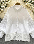 Danna Cotton Lace Shirt