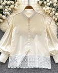 Danna Cotton Lace Shirt