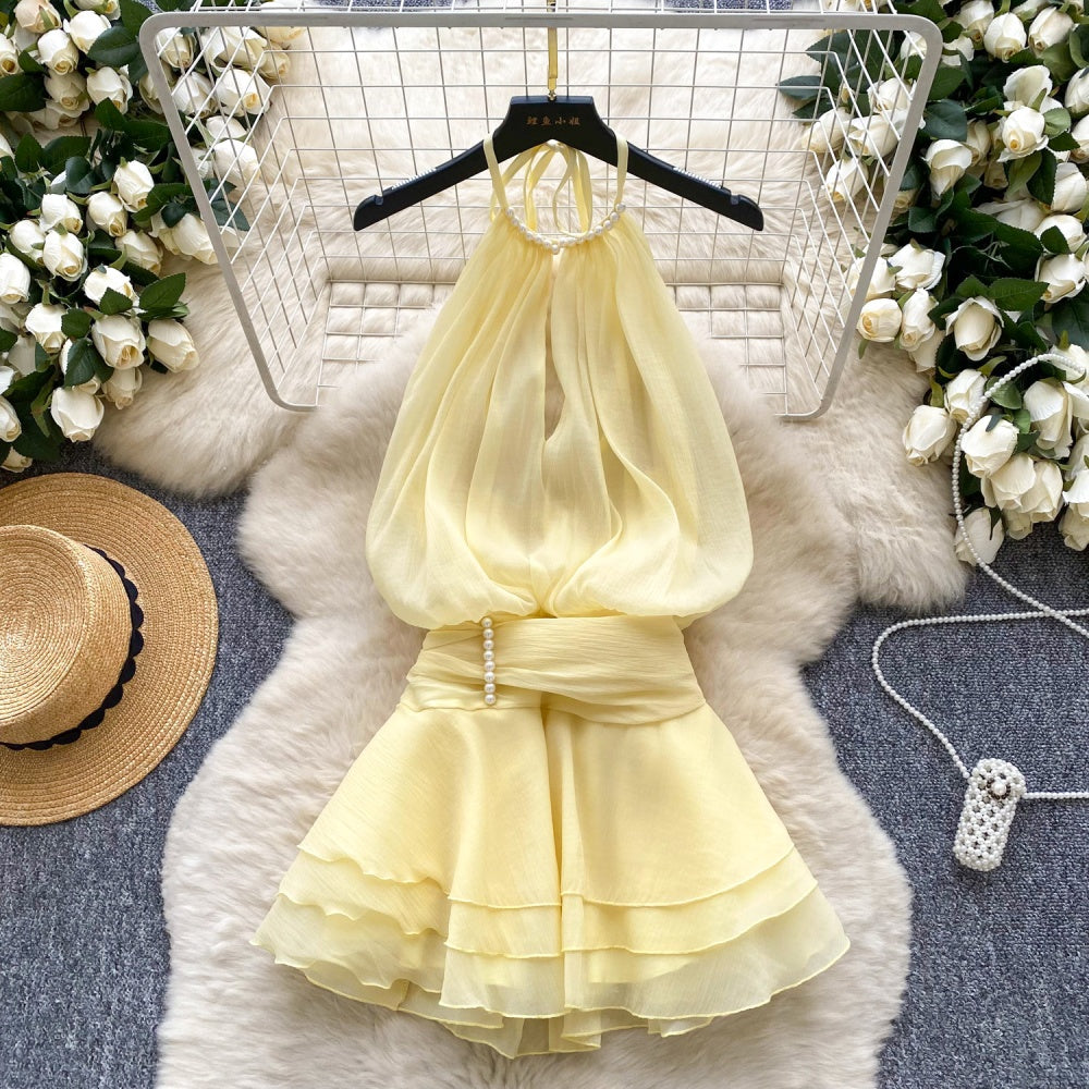 Aisha Halter Ruffle Dress – VÈRV LABEL®