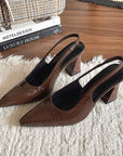 Sling Back block heels