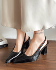 Sling Back block heels