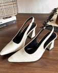 Sling Back block heels
