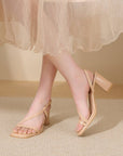 Open Toe Low Heel Sandal