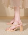 Open Toe Low Heel Sandal