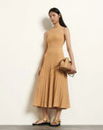 VERV Sandro Mustard Knit Midi Dress