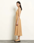 VERV Sandro Mustard Knit Midi Dress
