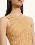 VERV Sandro Mustard Knit Midi Dress