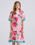 Hattie Printed Shift Dress