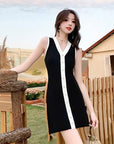 Nina Monochrome Knit Dress