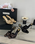 Saint Laurent Open Toe High Heels Pattern 3