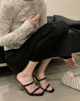 Saint Laurent Open Toe High Heels Pattern 2