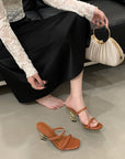 Saint Laurent Open Toe High Heels Pattern 2